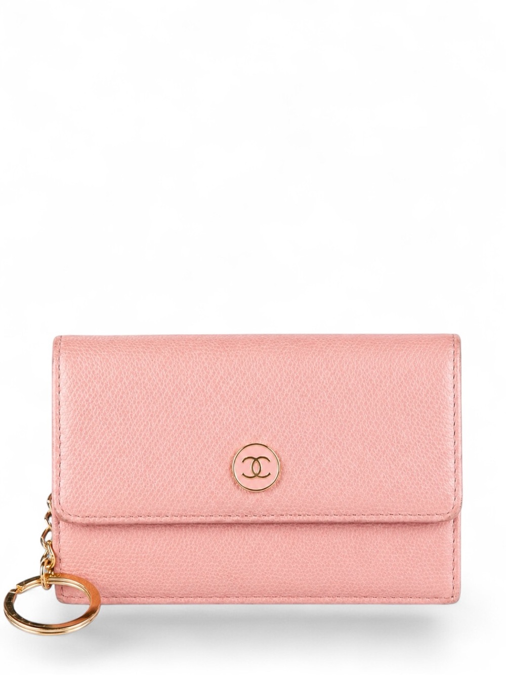 Authentic Chanel Vintage Compact Wallet Pink